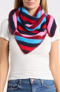 Steve Madden Striped Triangle Scarf