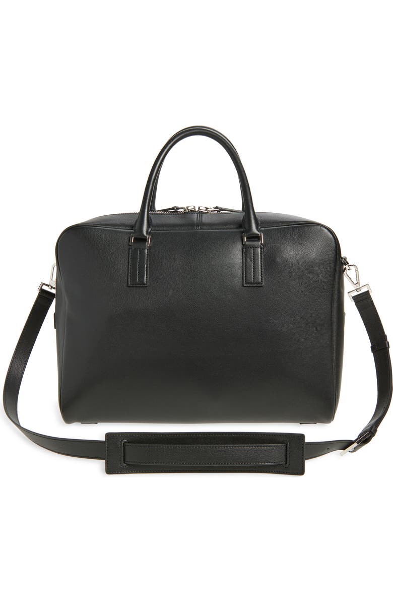 TOM FORD Padlock Grained Leather Briefcase, Alternate, color, Black