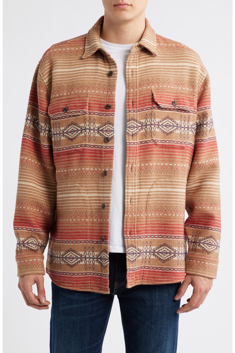 Driftwood Stripe Chamois Button-Up Shirt (Men) | Nordstrom