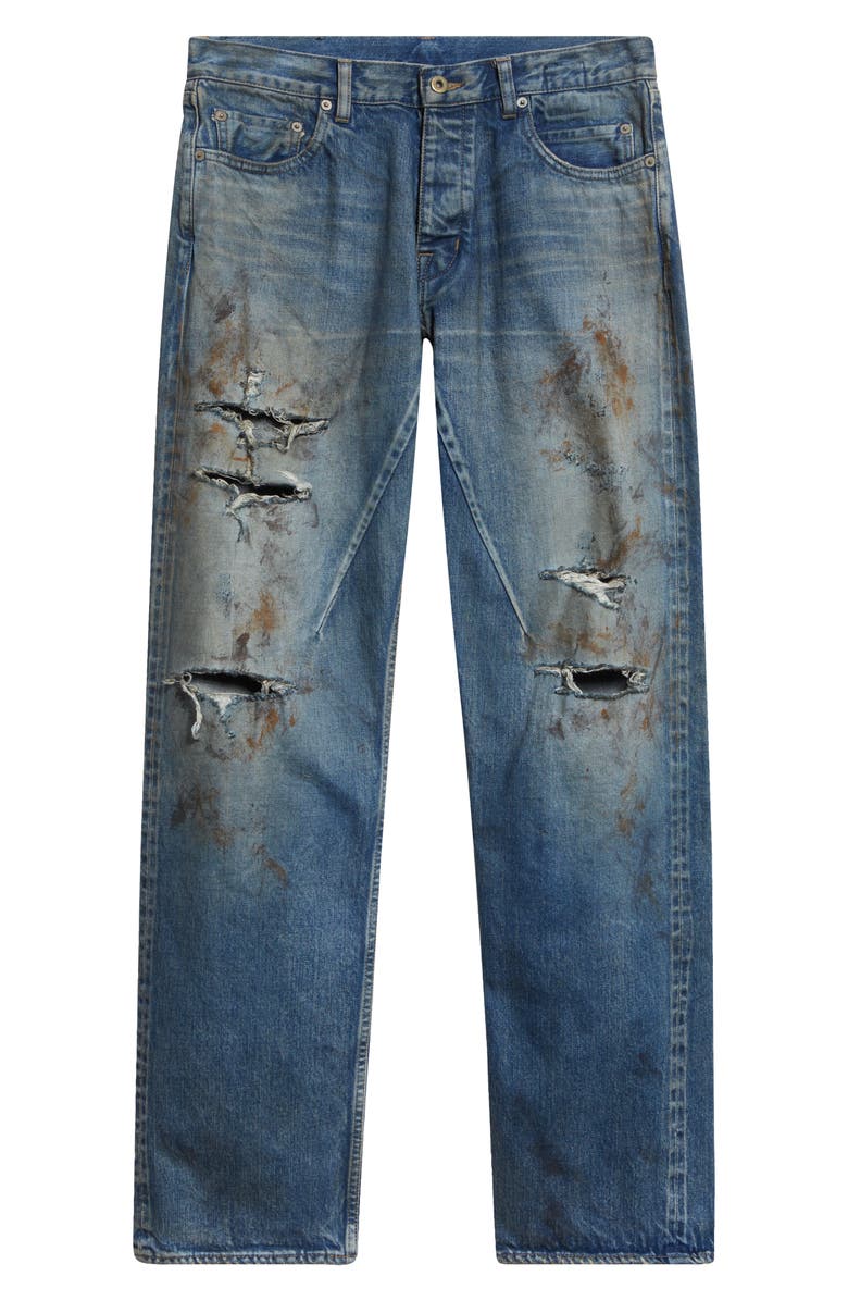 Rick Owens DRKSHDW Kurdt Destroyed Jeans, Alternate, color, Vintage Wash