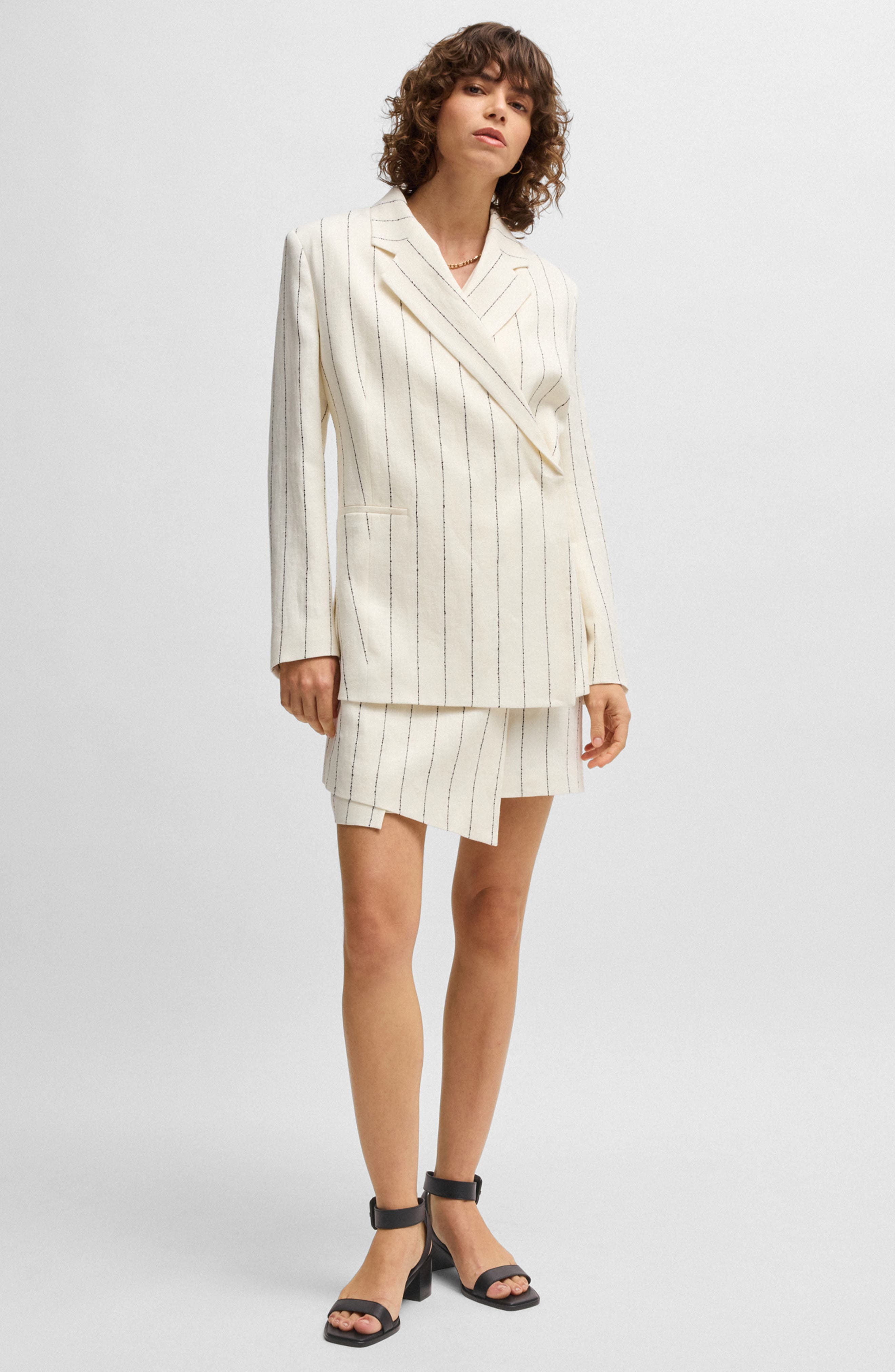 BOSS Charlize Ankle Strap Sandal, Alternate, color, Black