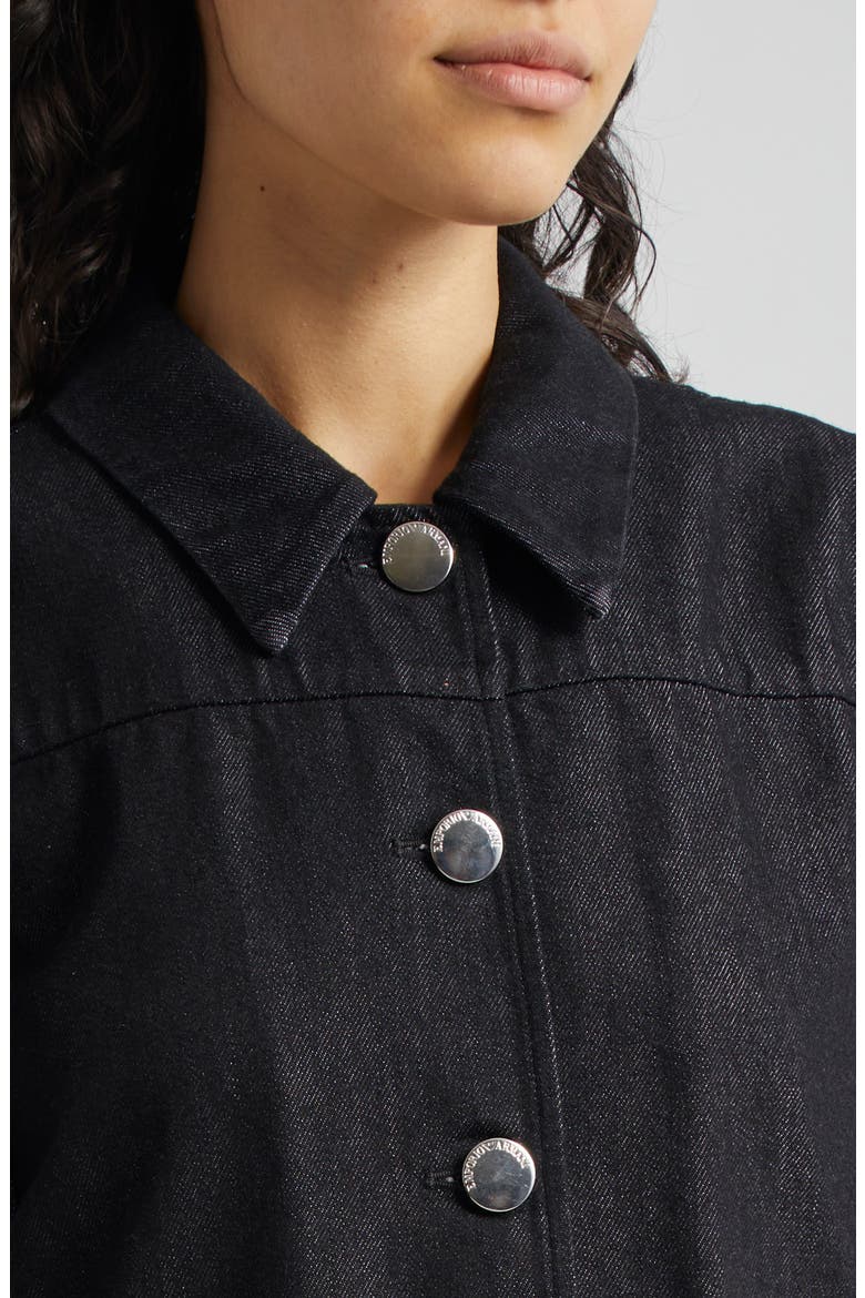 Denim Jacket, Alternate, color, SOLID BLACK