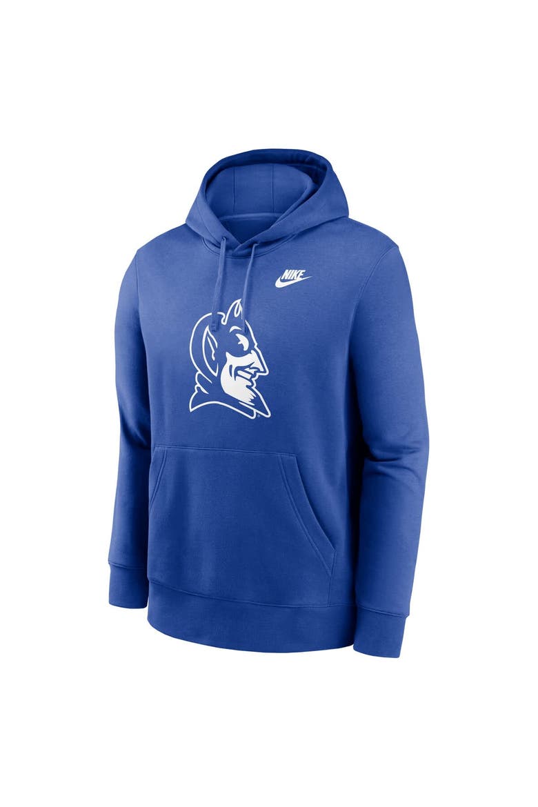 Men's Nike Royal Duke Blue Devils Legacy Logo Club Fleece Pullover Hoodie, Alternate, color, Royal