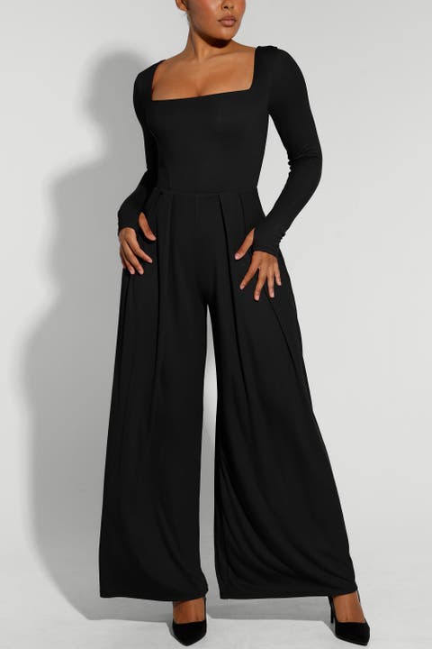 Shapellx AirSlim® Square Neckline Built-In Shaping Jumpsuit