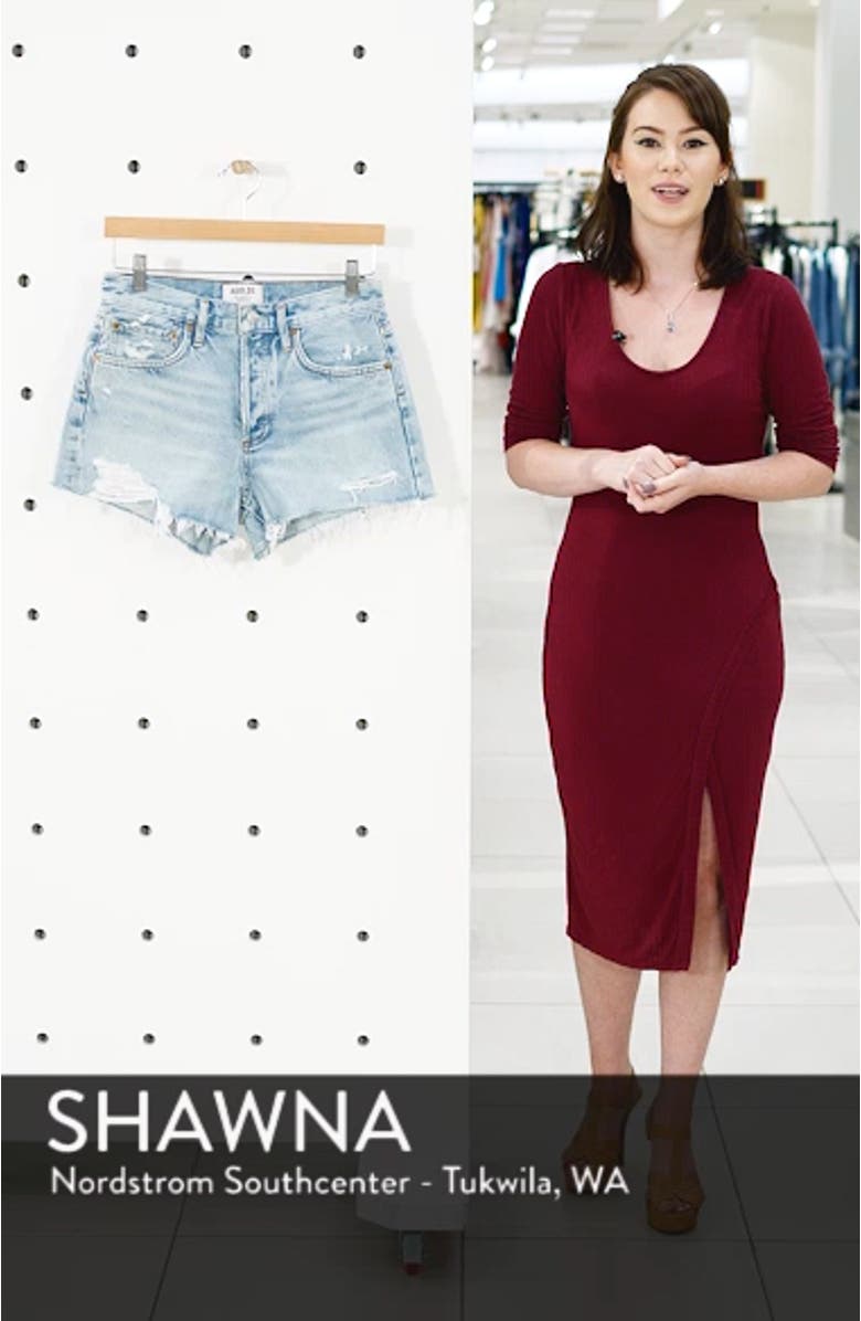 Parker Distressed Denim Shorts, sales video thumbnail