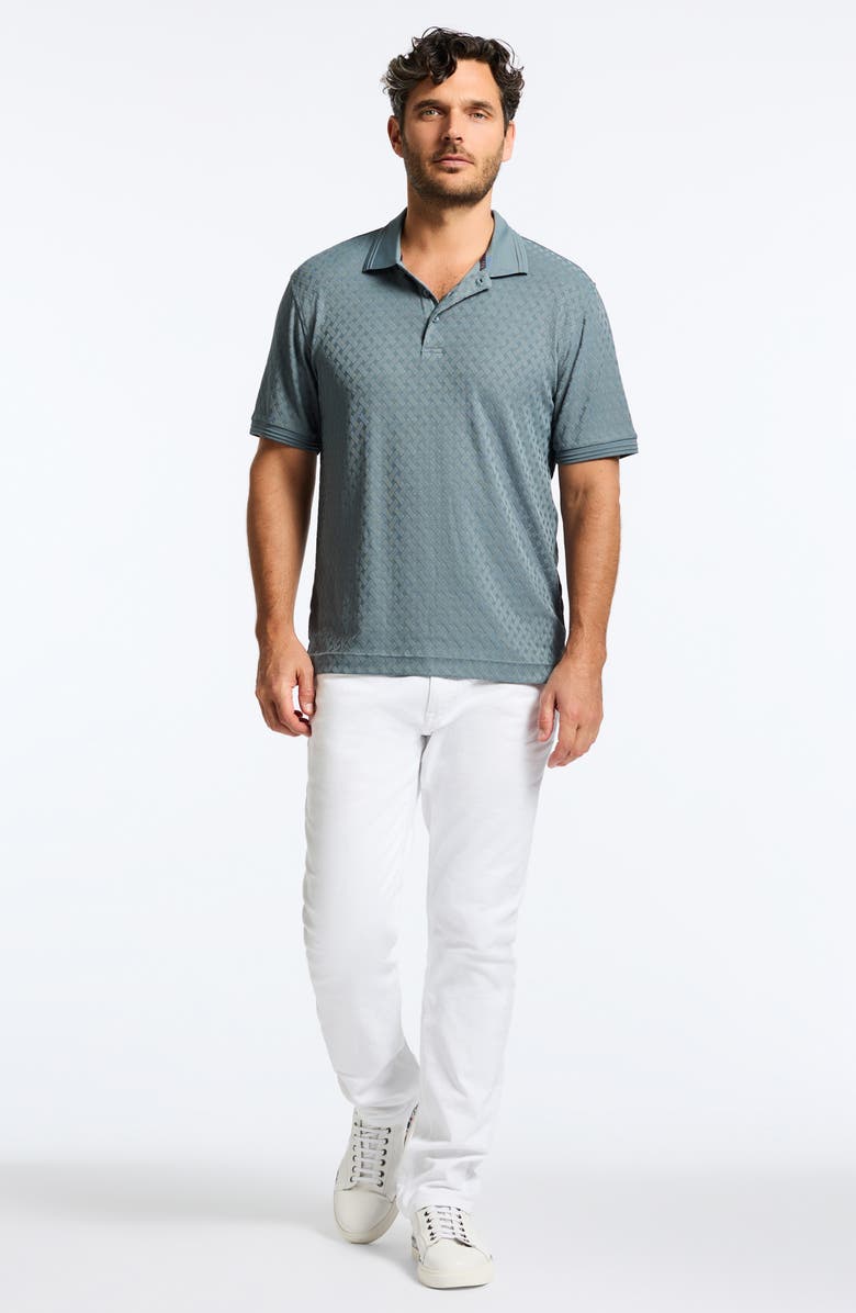 Robert Graham Elias Basket Weave Knit Polo, Alternate, color, 