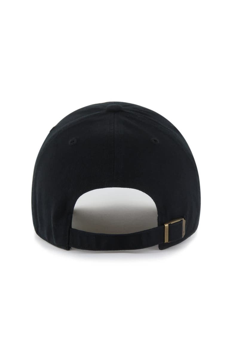 Men's '47  Black Washington Capitals Alternate Clean Up Adjustable Hat, Alternate, color, Black