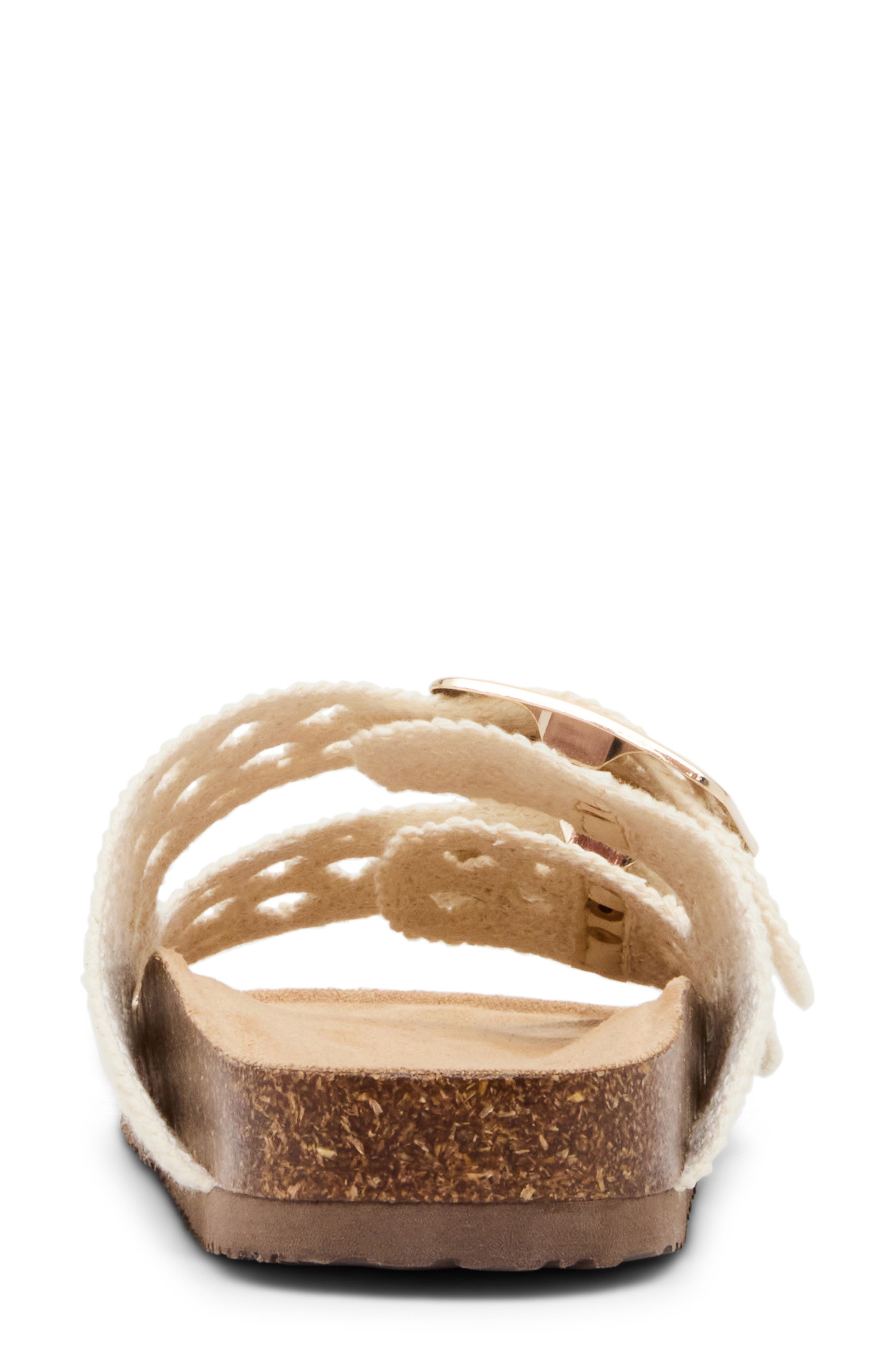 Madden Girl <p>Bodie Crochet Slide Sandal (Women) </p>, Alternate, color, Light Natural