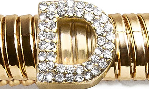 Baublebar Noah Initial Coil Bracelet In Clear D