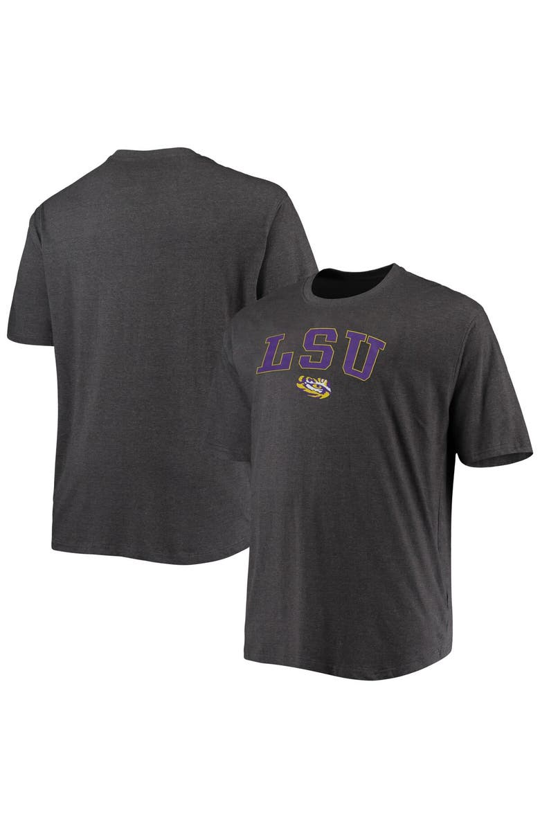 Champion Men's Champion Gray LSU Tigers Big & Tall Arch Over Wordmark T-Shirt, Main, color, Gray