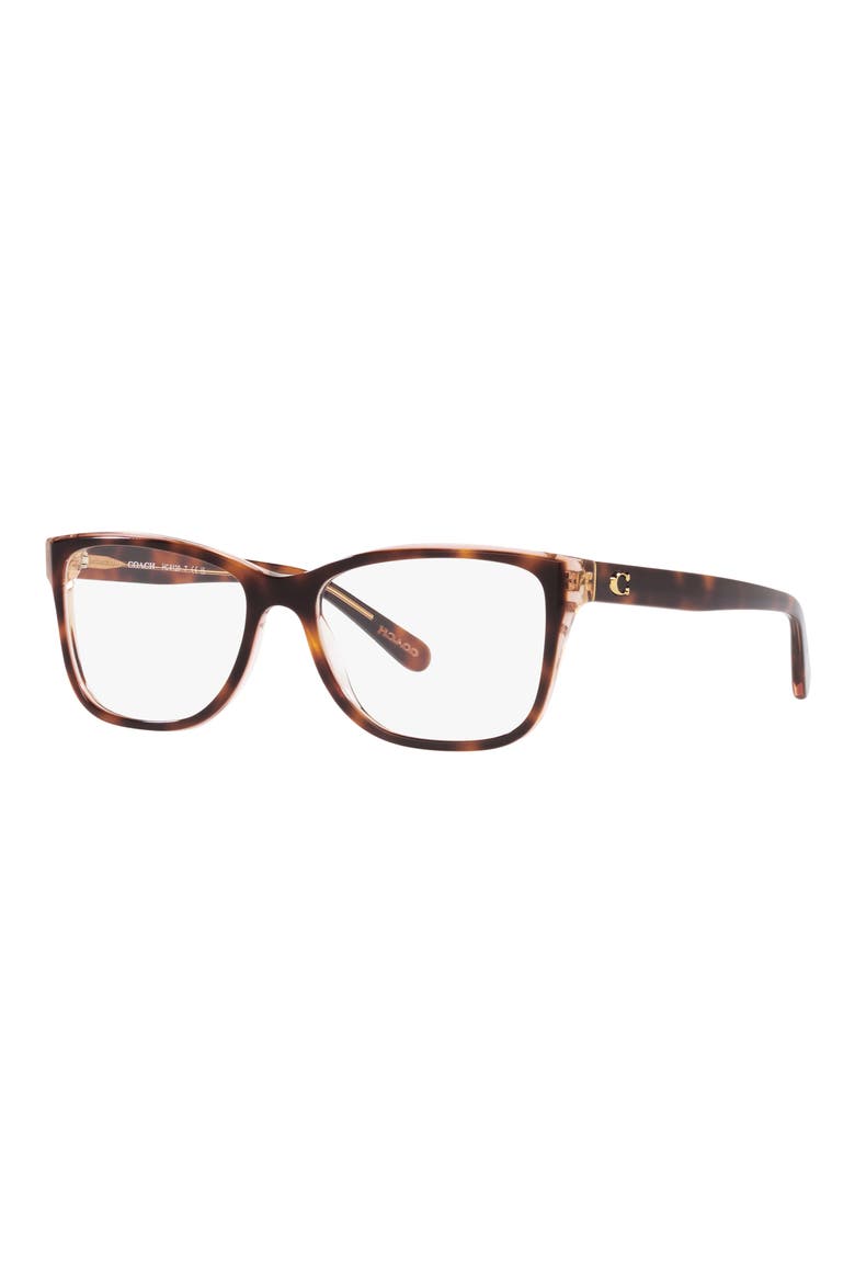 52mm Rectangular Optical Glasses, Alternate, color, TORTOISE