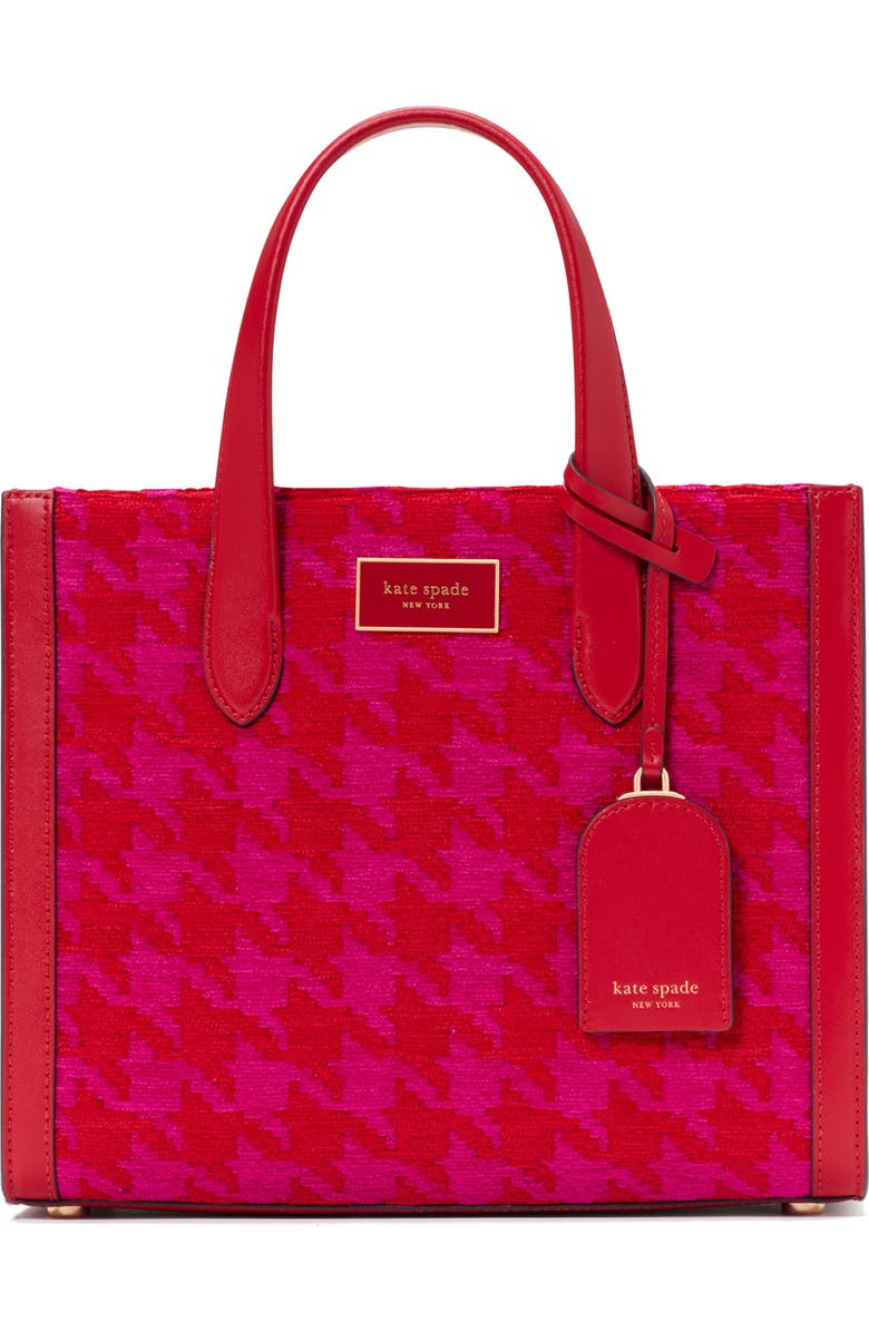 Kate Spade New York manhattan houndstooth chenille tote, Main, color,