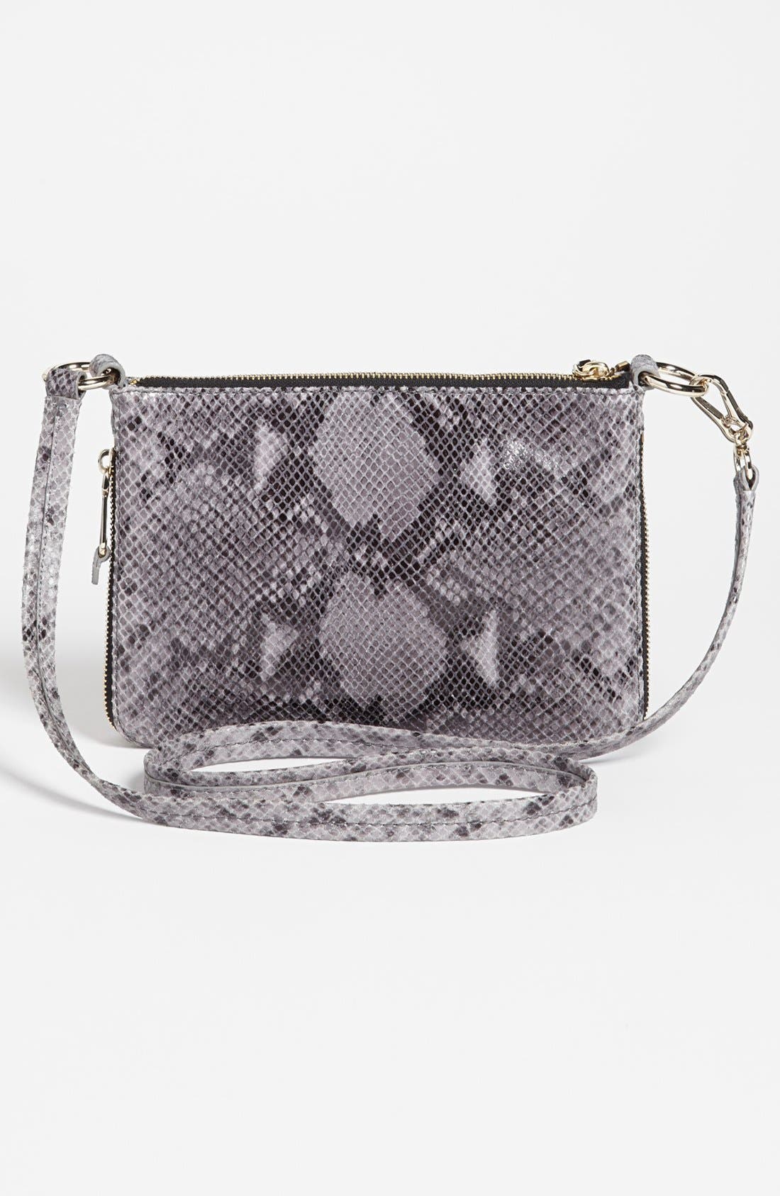 Cole Haan 'Village Sheila' Crossbody Bag, Small, Alternate, color, Opal Grey Snake