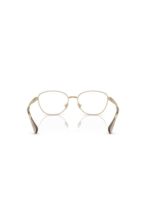 Ralph 54mm Oval Optical Glasses In Gold