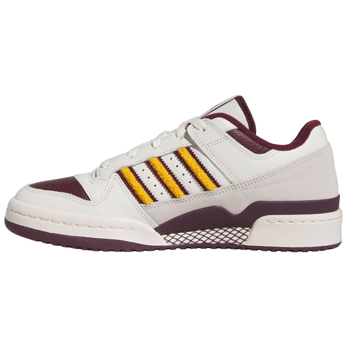 adidas Unisex adidas  White Arizona State Sun Devils Forum Low Basketball Shoes, Alternate, color, 