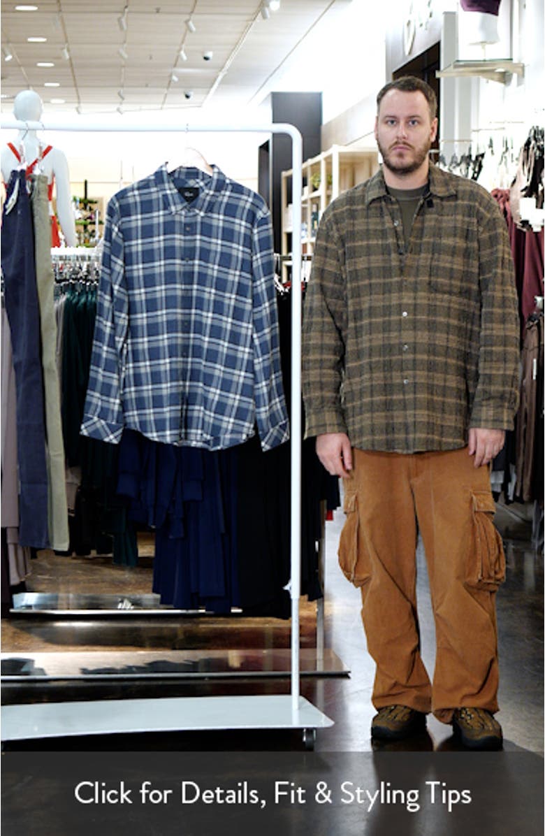 Lennox Plaid Flannel Button-Up Shirt, sales video thumbnail