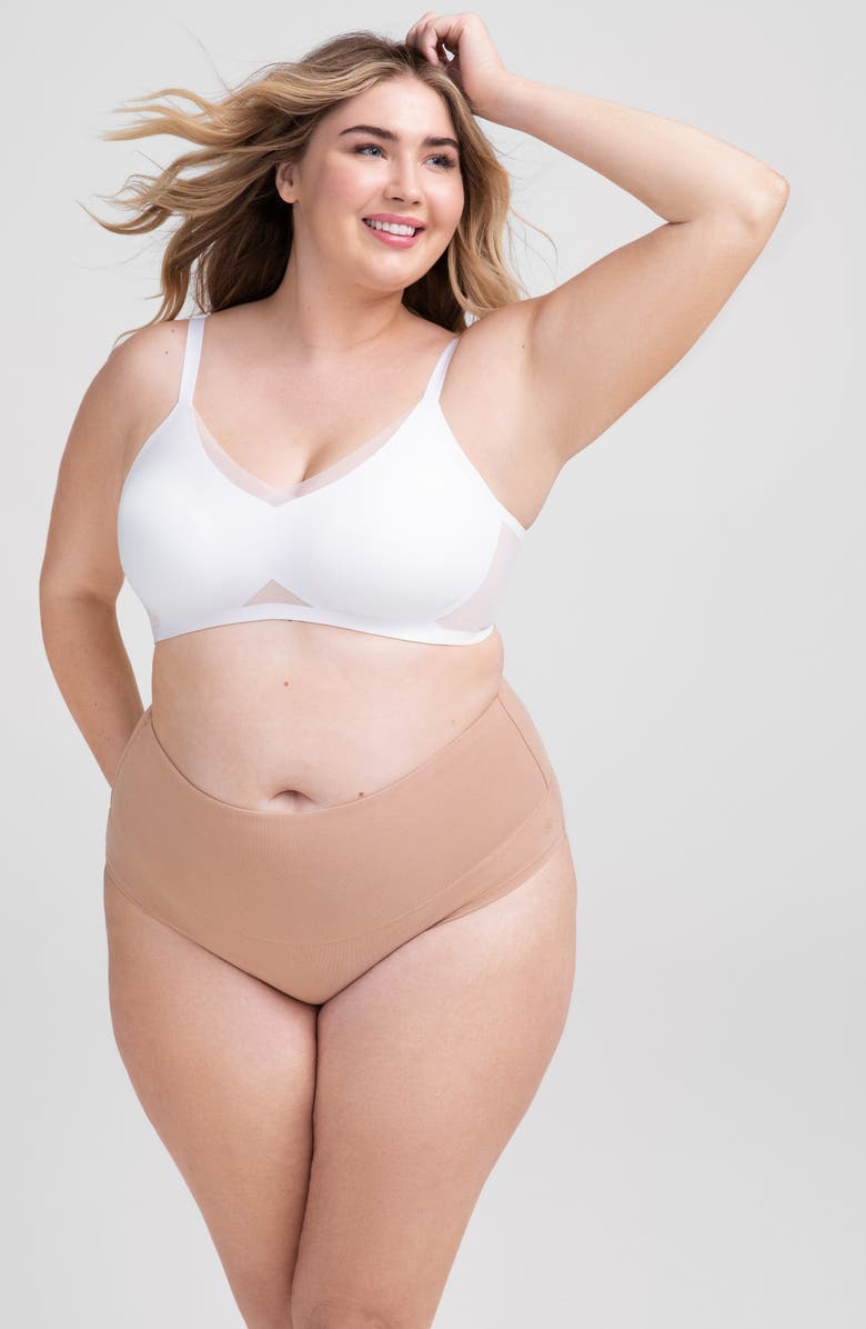 Honeylove CrossOver Wireless Bra, Alternate, color, Astral