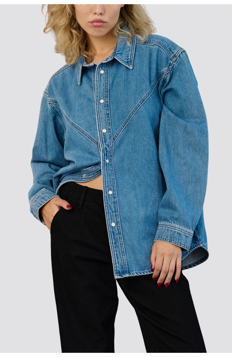 TT Studios Usher Denim Shirt, Main, color, Main St.