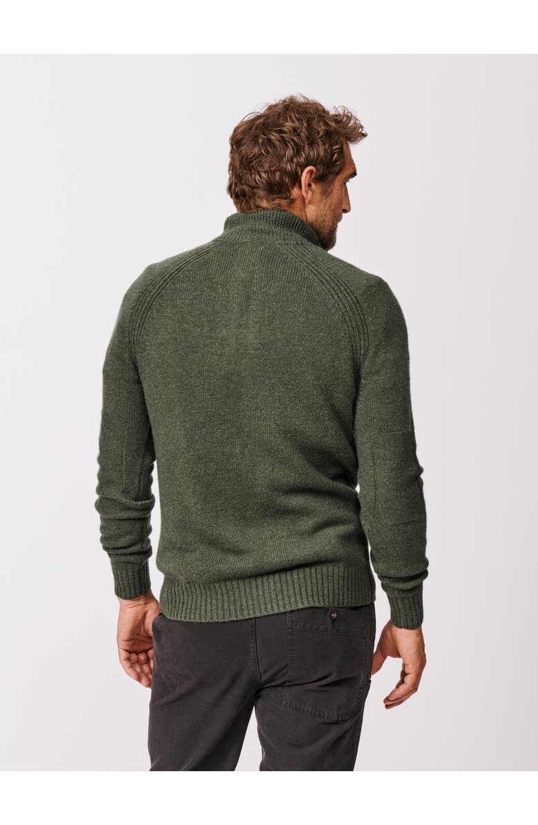 Aubin Pelham Zip Neck Sweater, Alternate, color, Dark Green