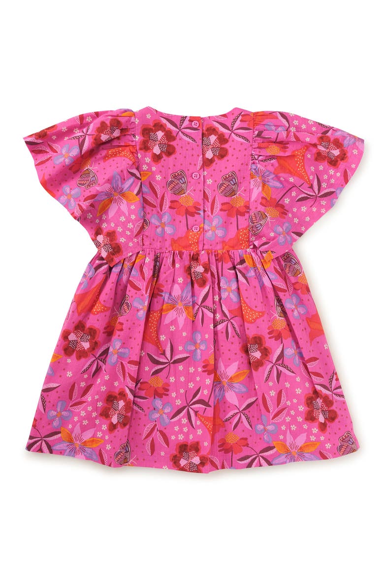 Butterfly Sleeve Twirl Dress, Alternate, color, Brazilian Painted Floral