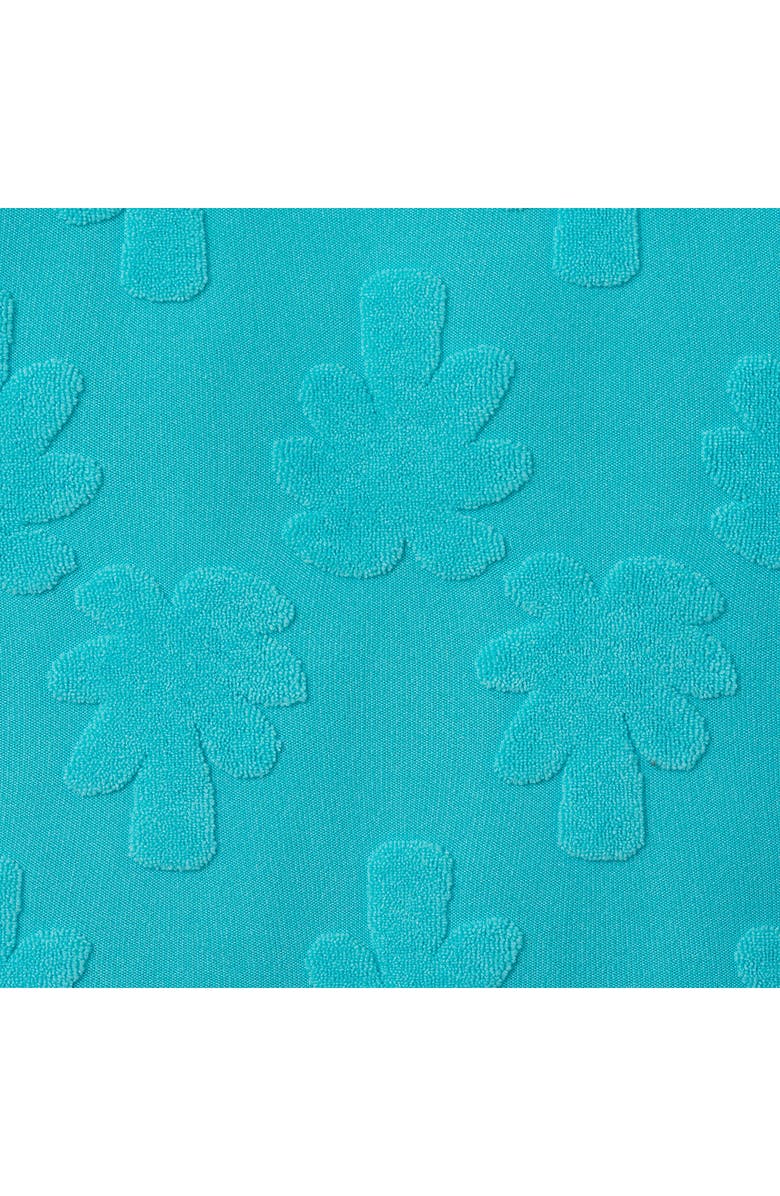 Andy & Evan Kids' 2-Piece Terry Cover-Up Hoodie & Shorts Set, Alternate, color, Aqua Palm