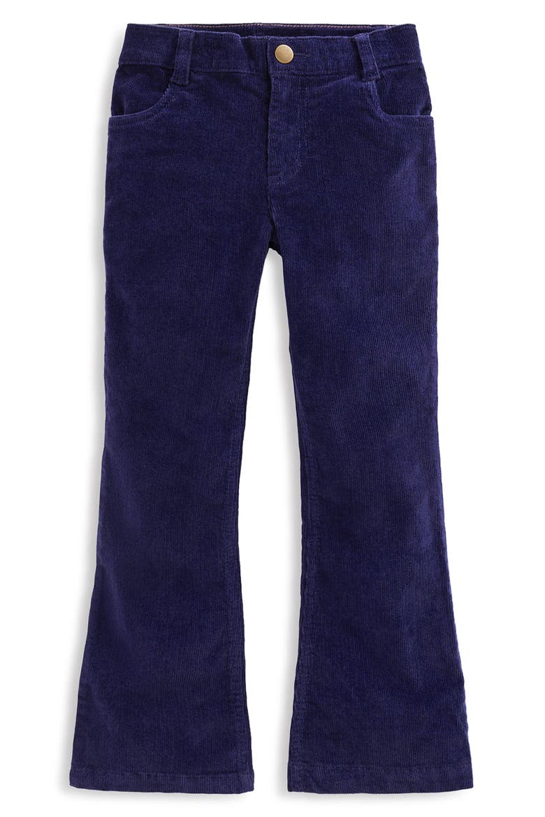 Kids' Kick Flare Corduroy Pants, Main, color, COLLEGE NAVY CORD