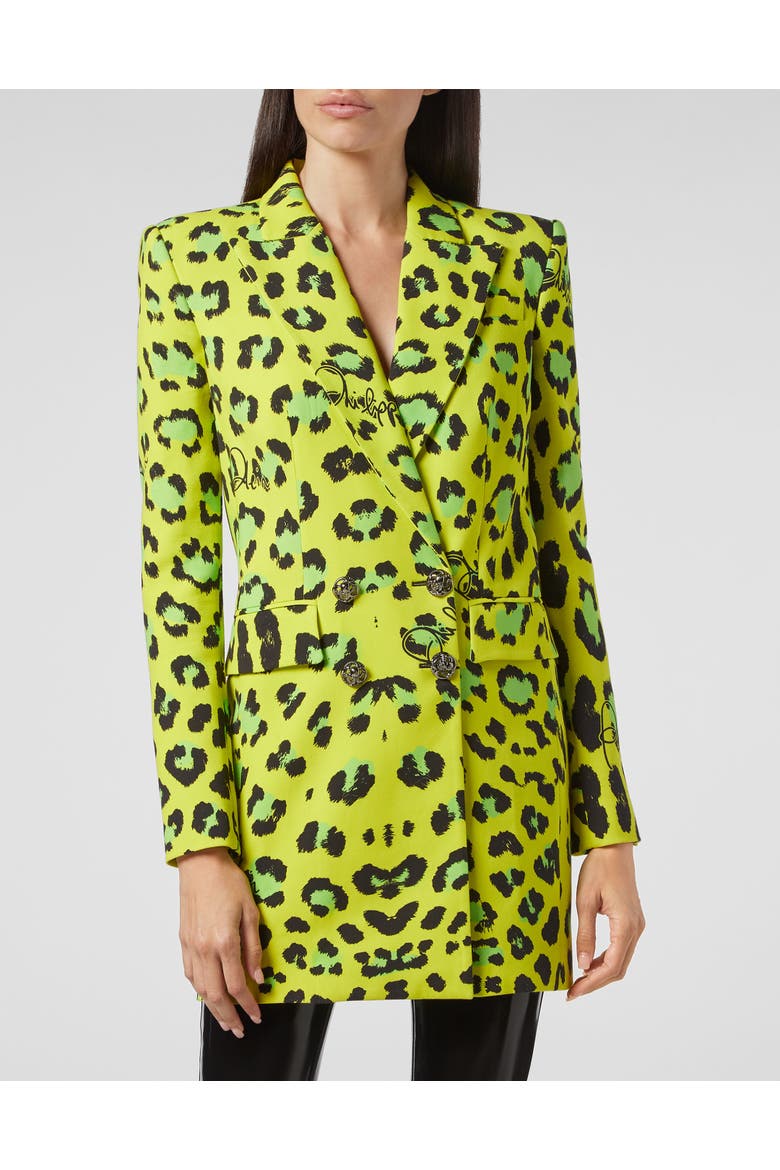 Blazer Leopard Women, Main, color, green/black