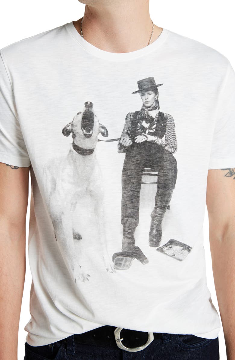 John Varvatos Bowie Graphic Print T-Shirt, Alternate, color, 
