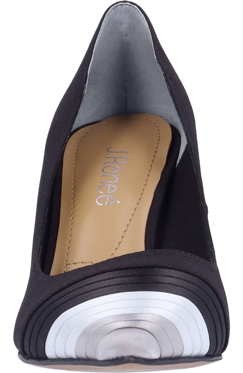 J. Reneé Garbina Pointed Toe Pump, Alternate, color, Black