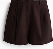 H&M Tailored Linen-blend Shorts