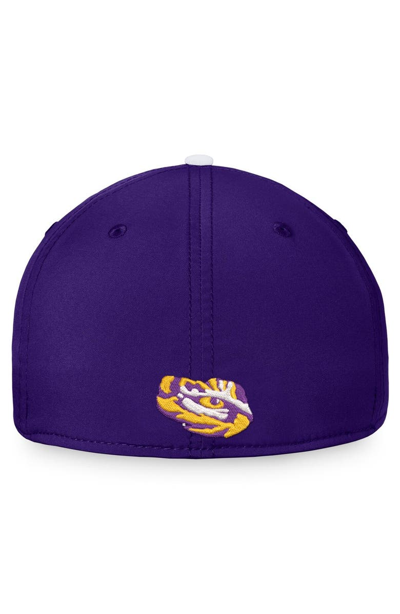 TOP OF THE WORLD Men's Top of the World White/Purple LSU Tigers Iconic Flex Hat, Alternate, color, 