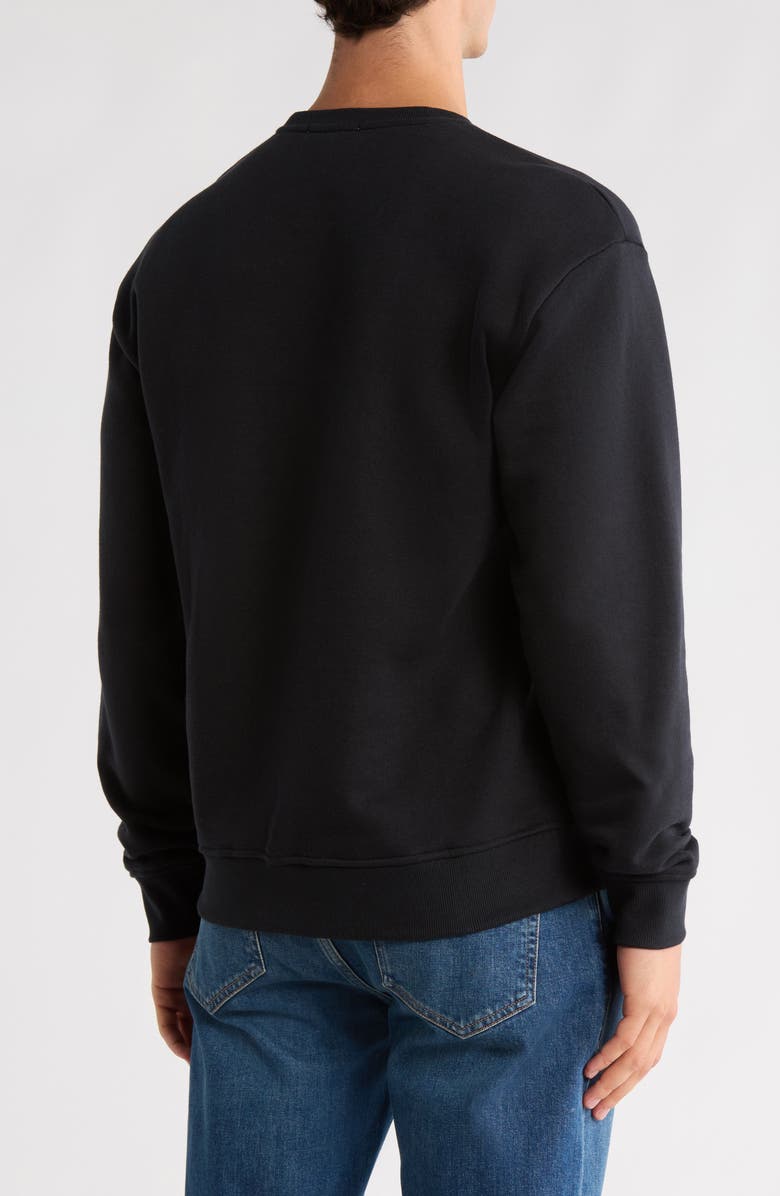 Scotch & Soda Relaxed Fit Graphic Fleece Sweatshirt, Alternate, color, Anthracite