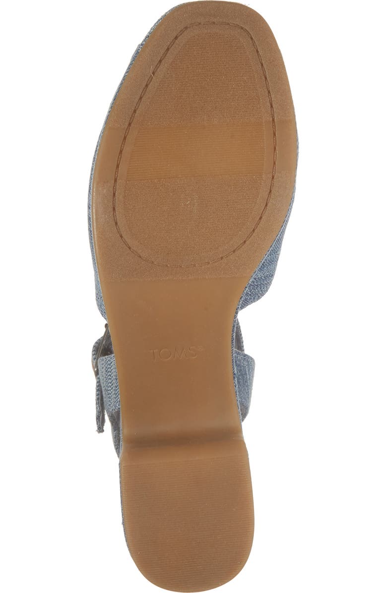 TOMS Denim Platform Sandal, Alternate, color, Blue
