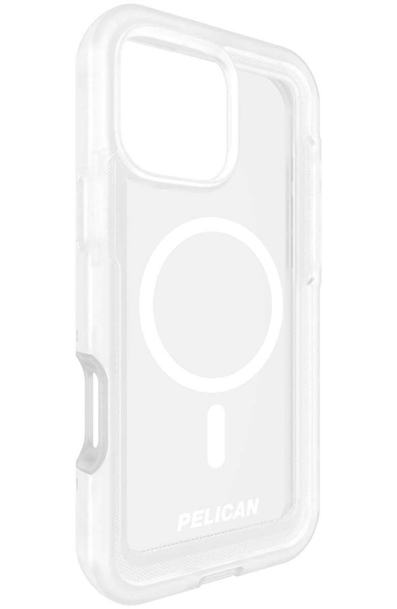 Pelican Voyager MagSafe Case with Holster for Apple iPhone 16 Pro Max, Alternate, color, Clear