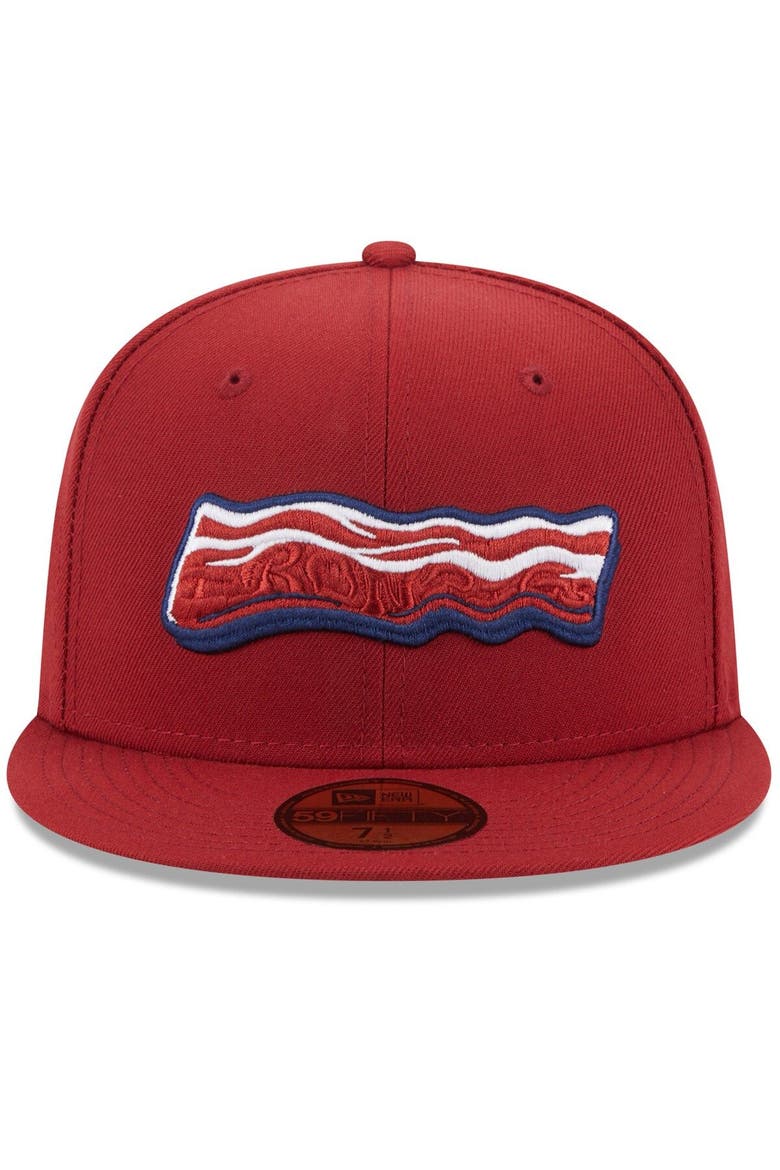 Men's New Era Red Lehigh Valley IronPigs Authentic Collection Alternate Logo 59FIFTY Fitted Hat, Alternate, color, Red