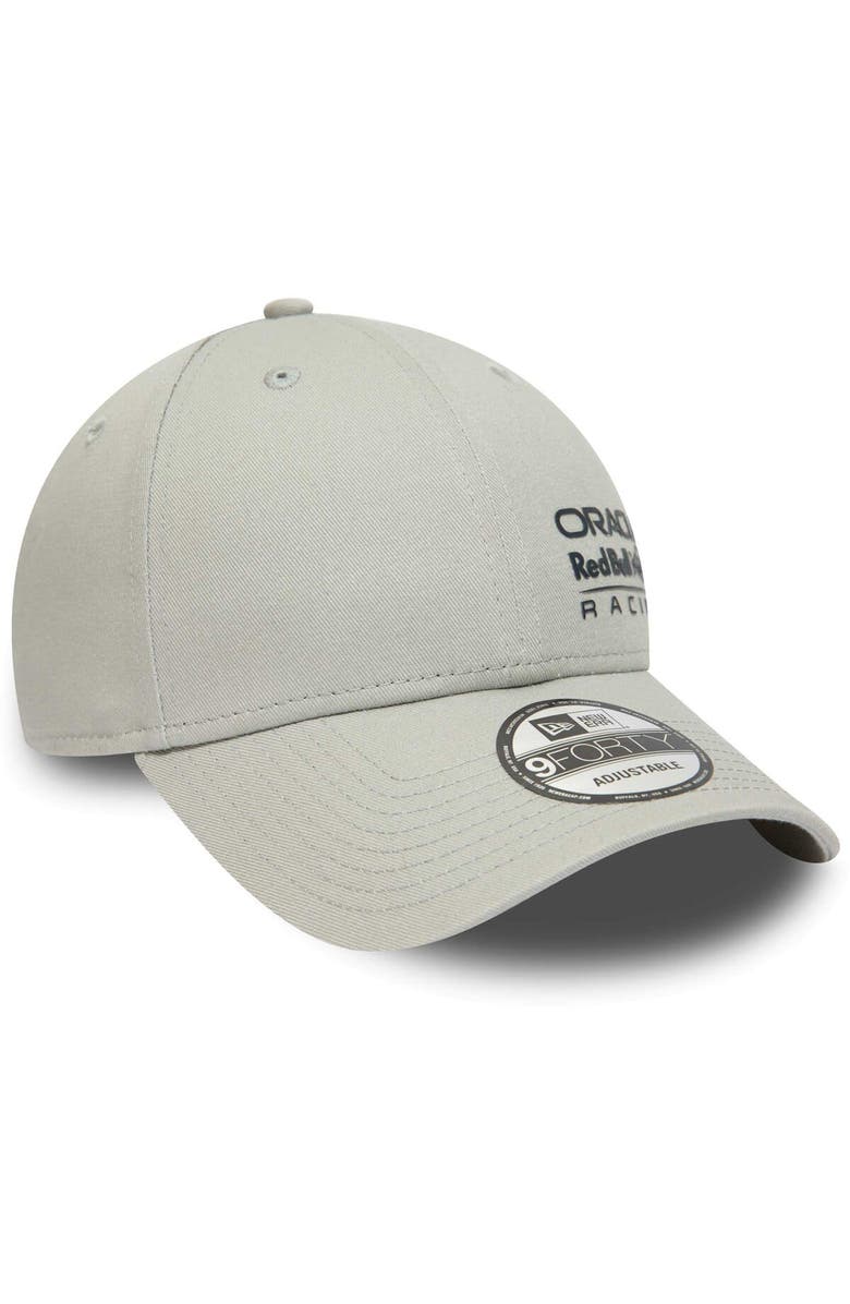New Era Men's New Era Gray Red Bull F1 Racing Essential 9FORTY Snapback Hat, Alternate, color,