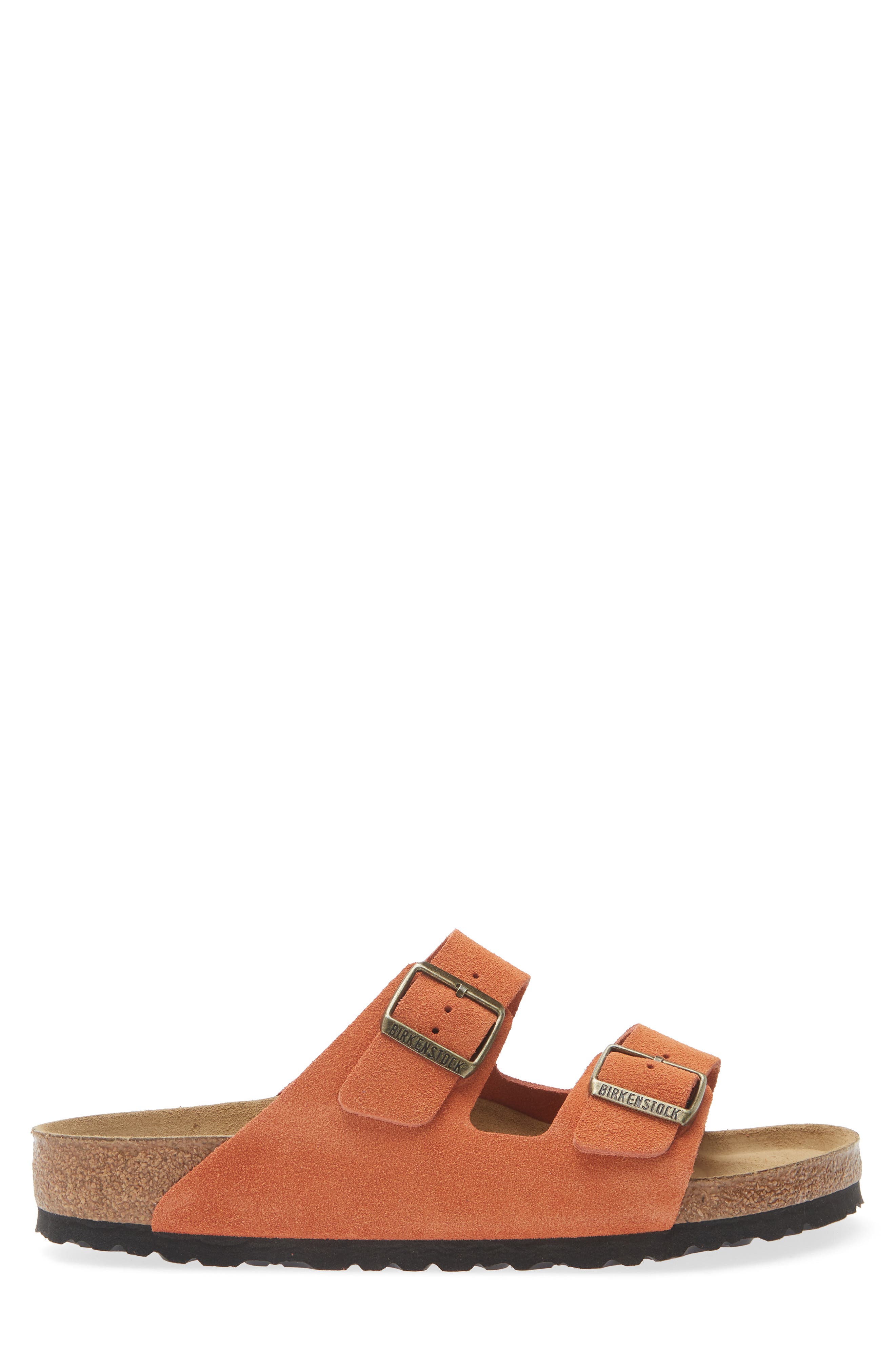Birkenstock Arizona Slide Sandal, Alternate, color, Dark Rust