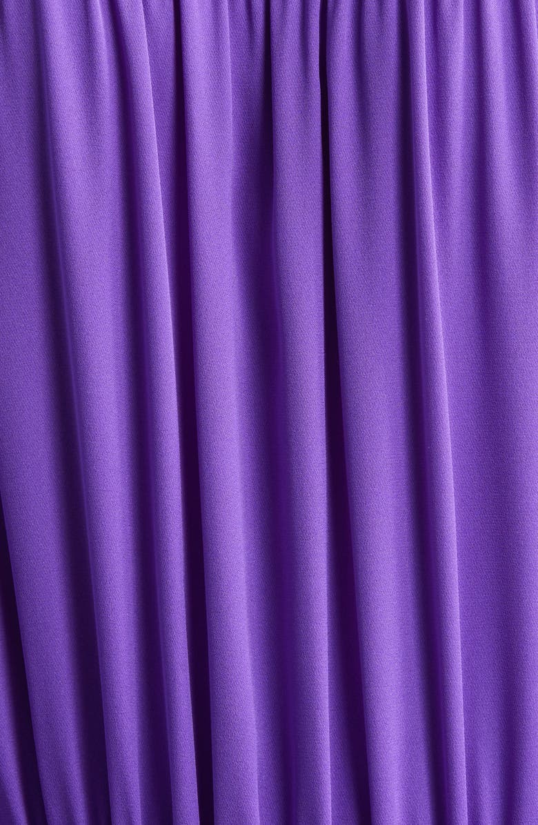 Valentino Garavani Long Sleeve Silk Georgette Shirtdress Gown, Alternate, color, 