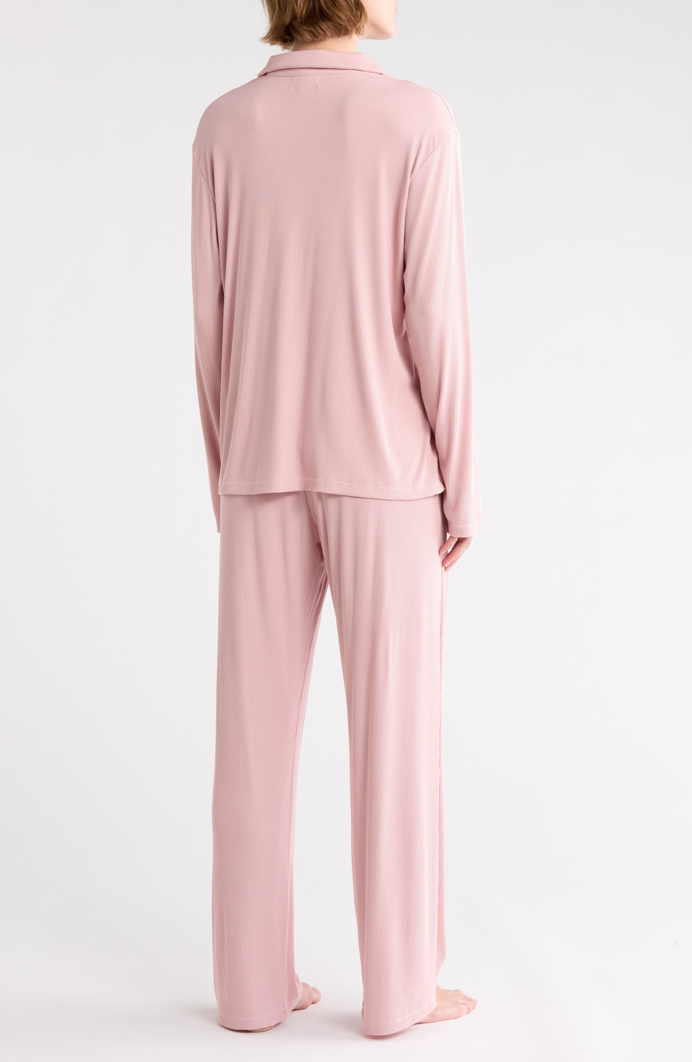 NORDSTROM RACK Tranquility Long Sleeve Rib Pajama Set (Women ...