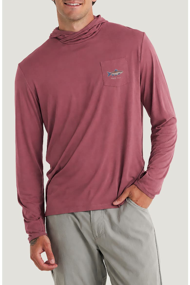 Osprey Catch Graphic Hoodie, Main, color, PLUM