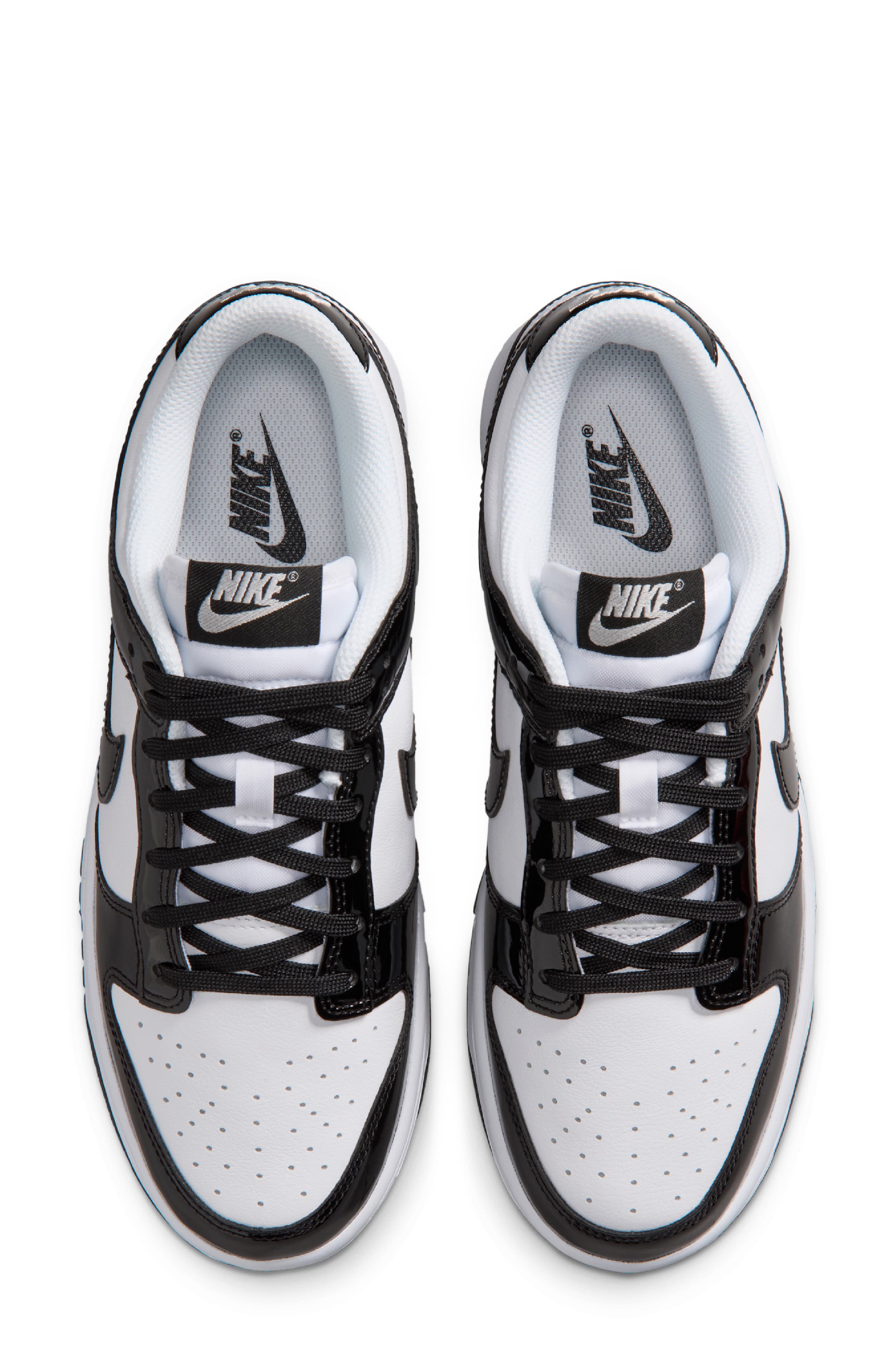 Dunk Low SE Basketball Sneaker, Alternate, color, WHITE/ WHITE/ SILVER/ BLACK