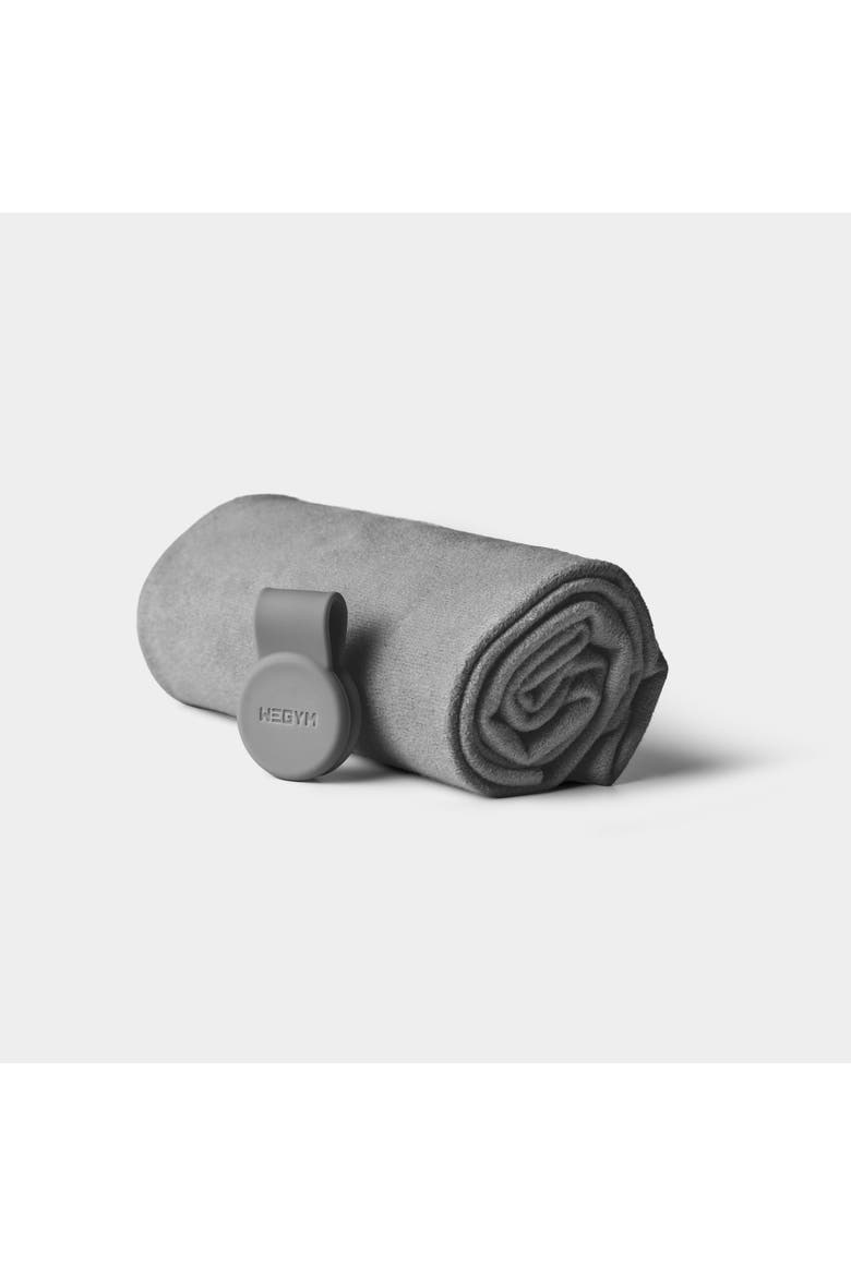 Suede Performance Towel with Magnetic Clip, Main, color, Slate