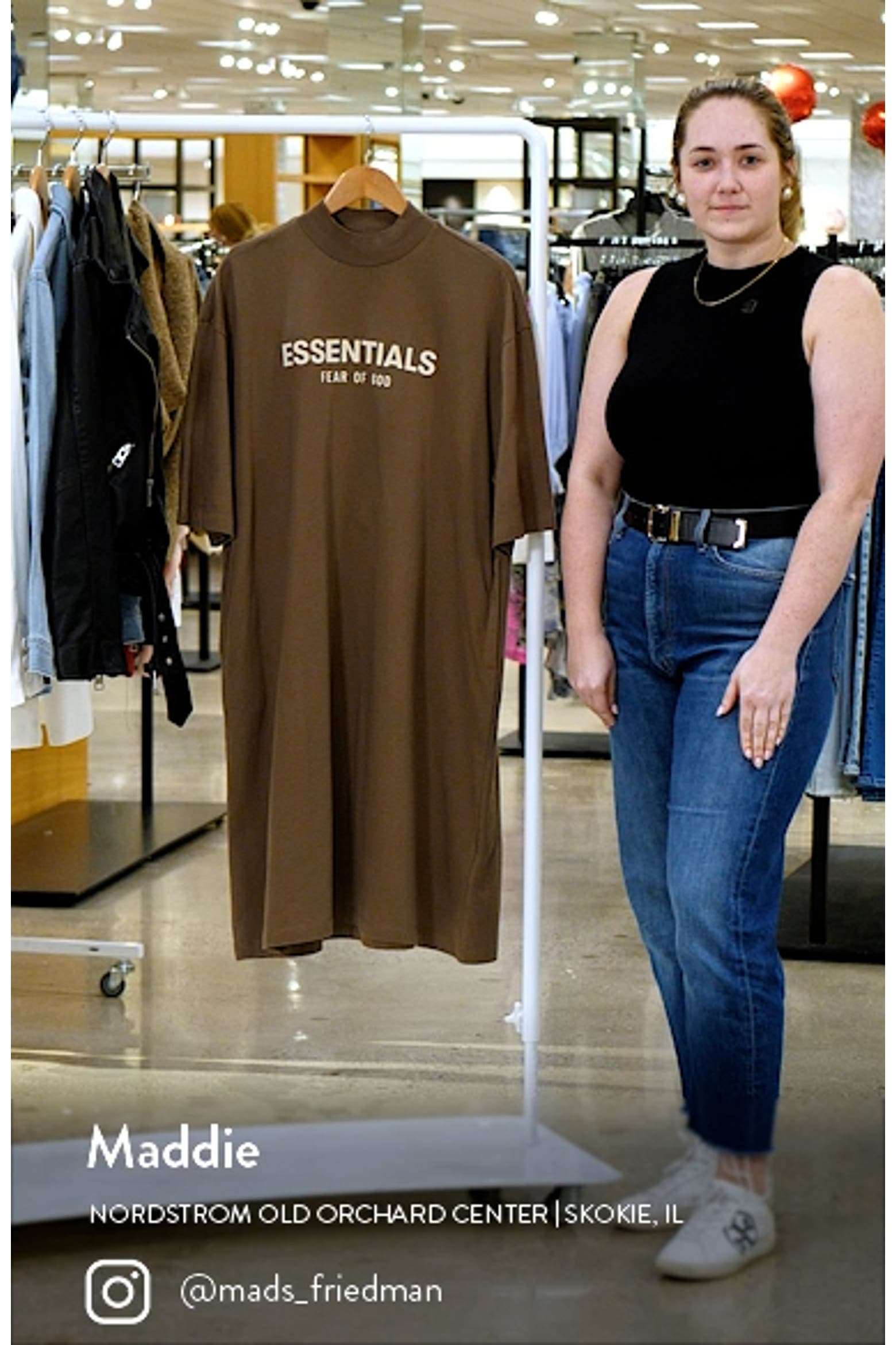 Esswentials Fear of God Essentials Graphic T-Shirt Dress (Women) | Nordstromrack