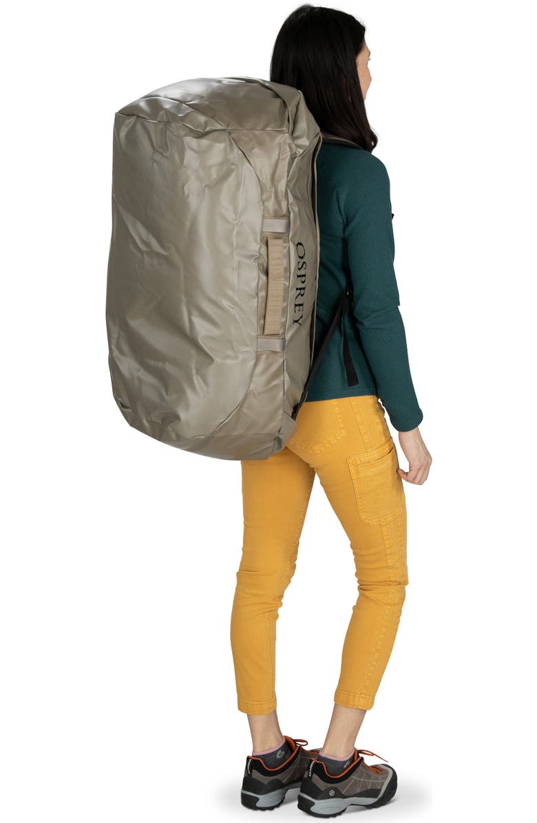 Osprey Transporter<sup>®</sup> 95L Water Resistant Duffle Backpack, Alternate, color, Tan Concrete