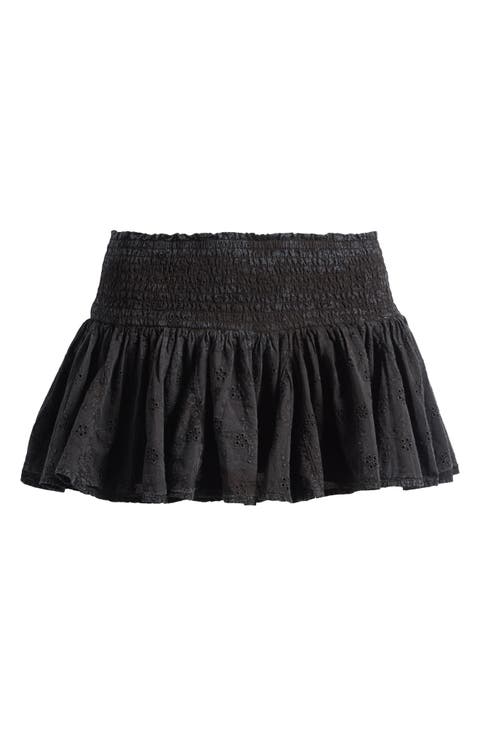 Immy Cotton Miniskirt with Built-In Shorts
