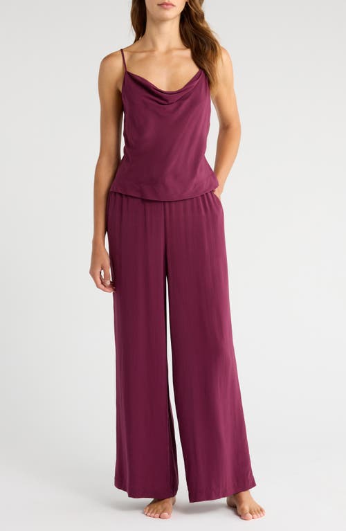 Natori Sleek Cami Pajama Set In Purple