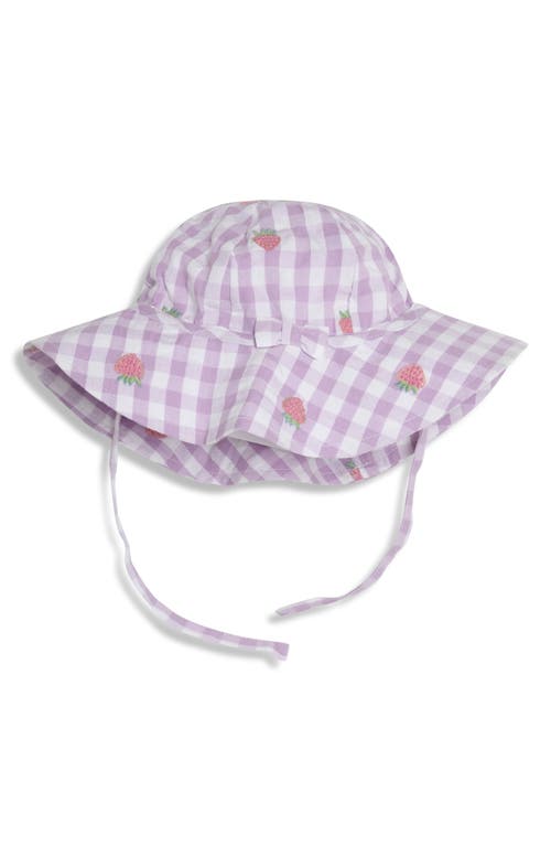Jojo Maman Bébé Jojo Maman Bebe Strawberry Embroidered Dress, Hat & Bloomers Set In Purple
