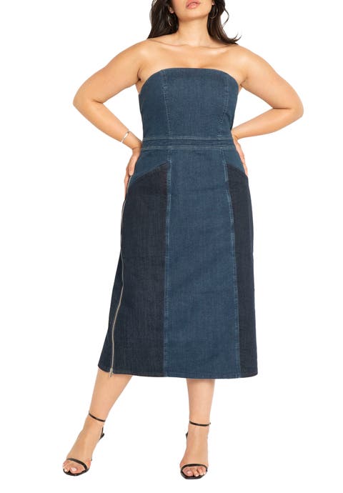 Strapless Denim Dress (Plus Available)
