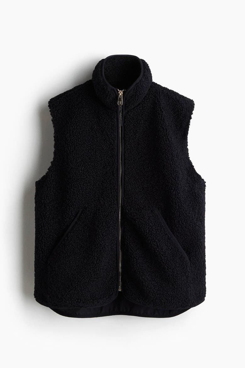 Teddy Gilet, Alternate, color, Black