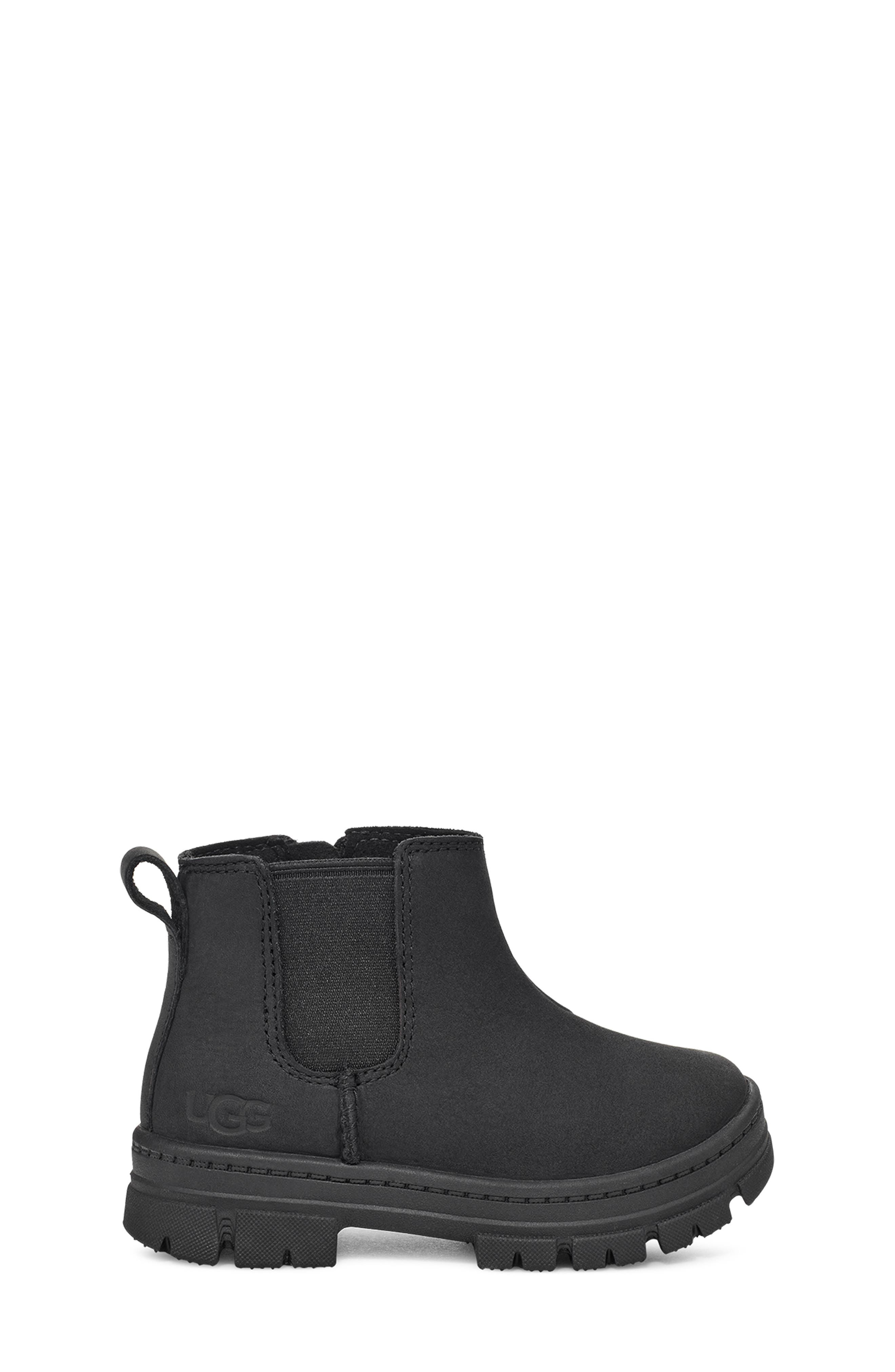 UGG<sup>®</sup> Kids' Ashton Waterproof Chelsea Boot, Alternate, color, Black